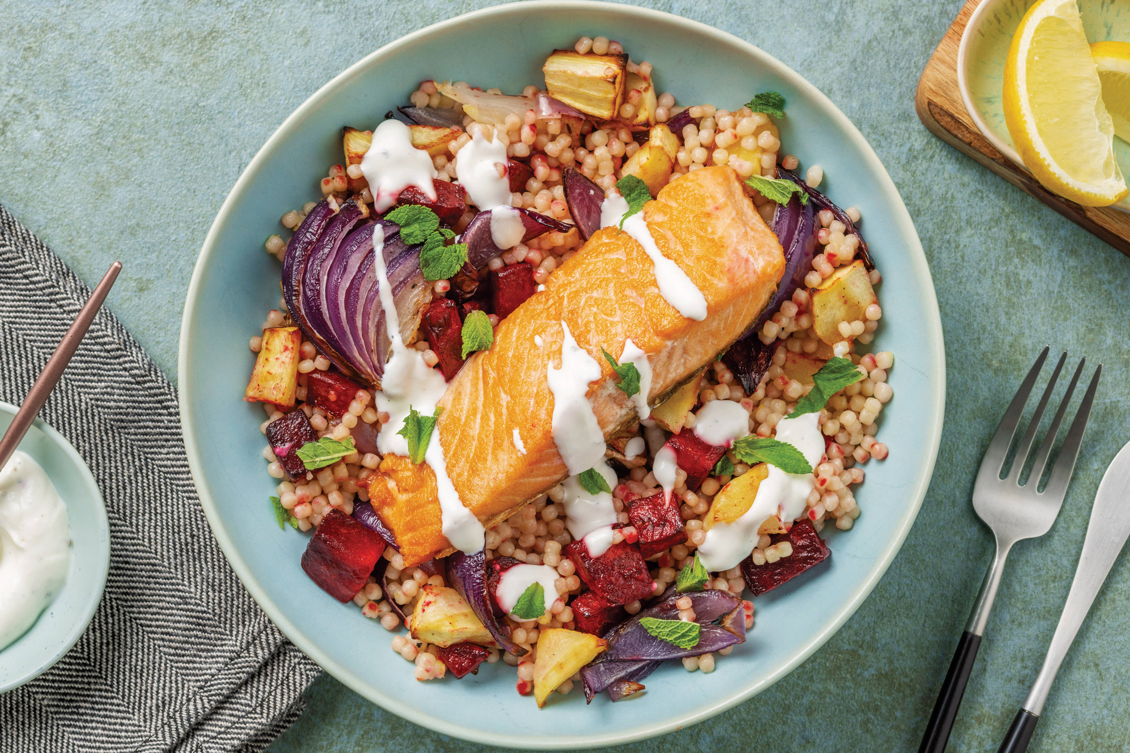 Pan-Seared Chicken & Veggie Couscous