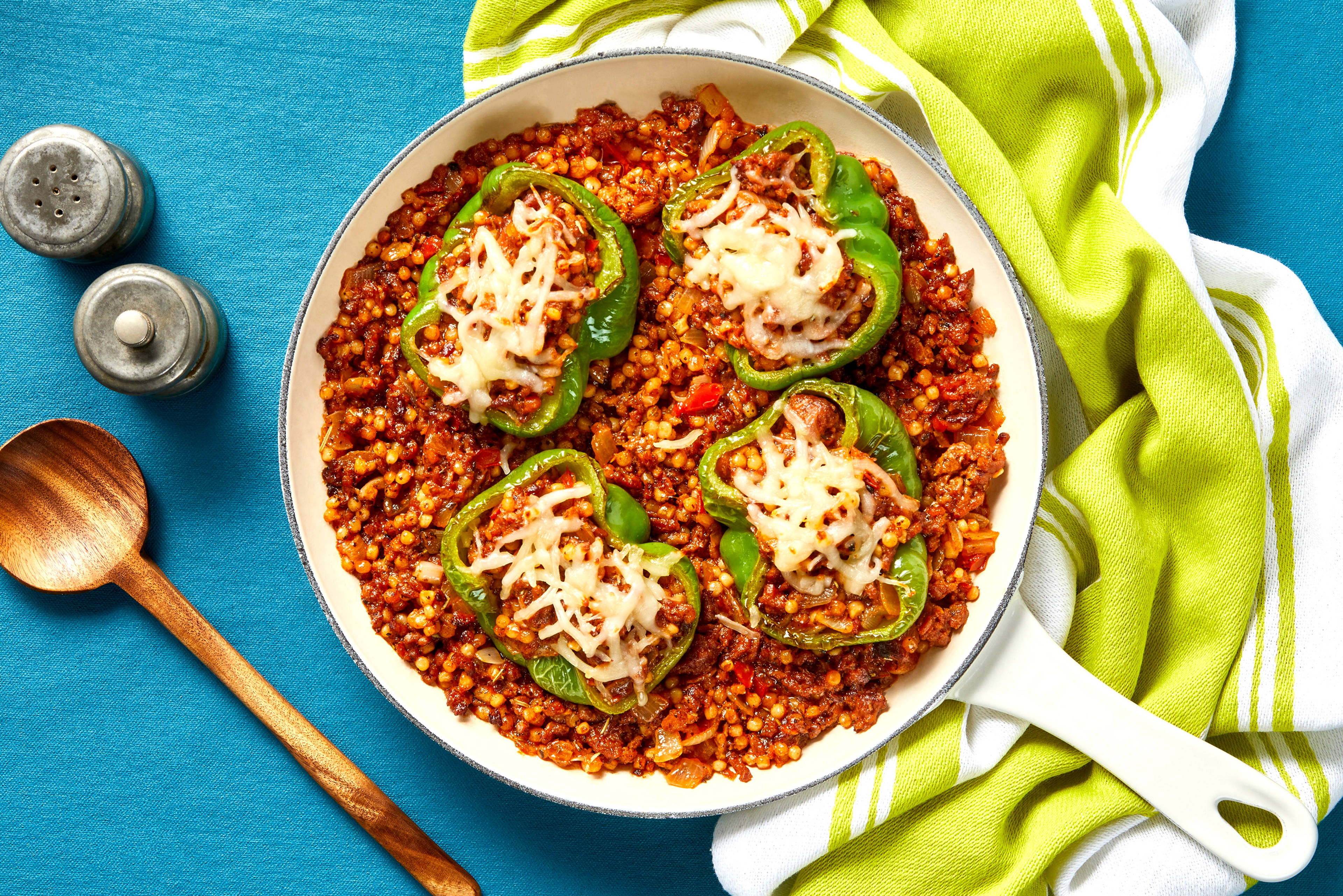 Plant-Based Protein Stuffed Peppers