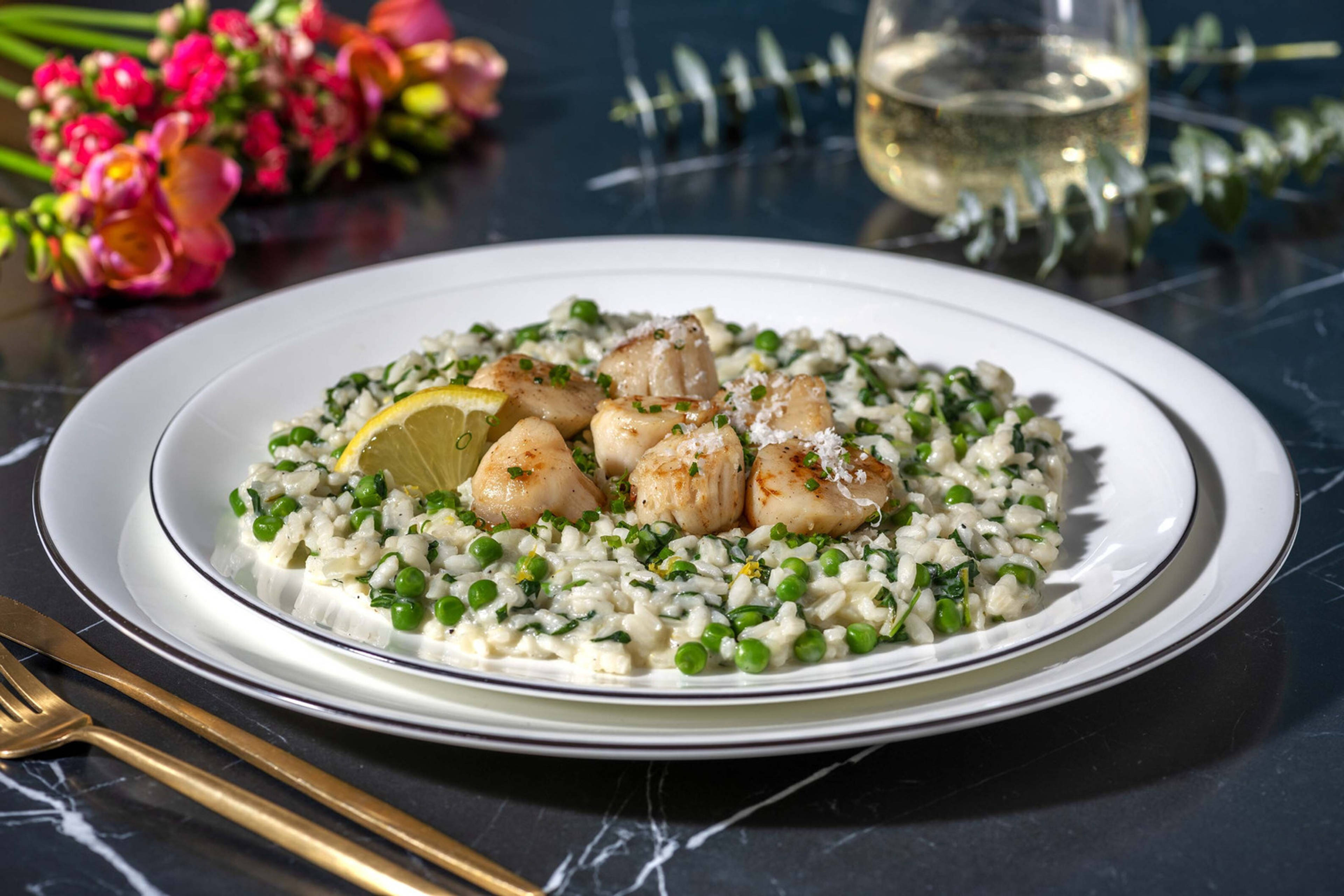 Risotto aux pétoncles