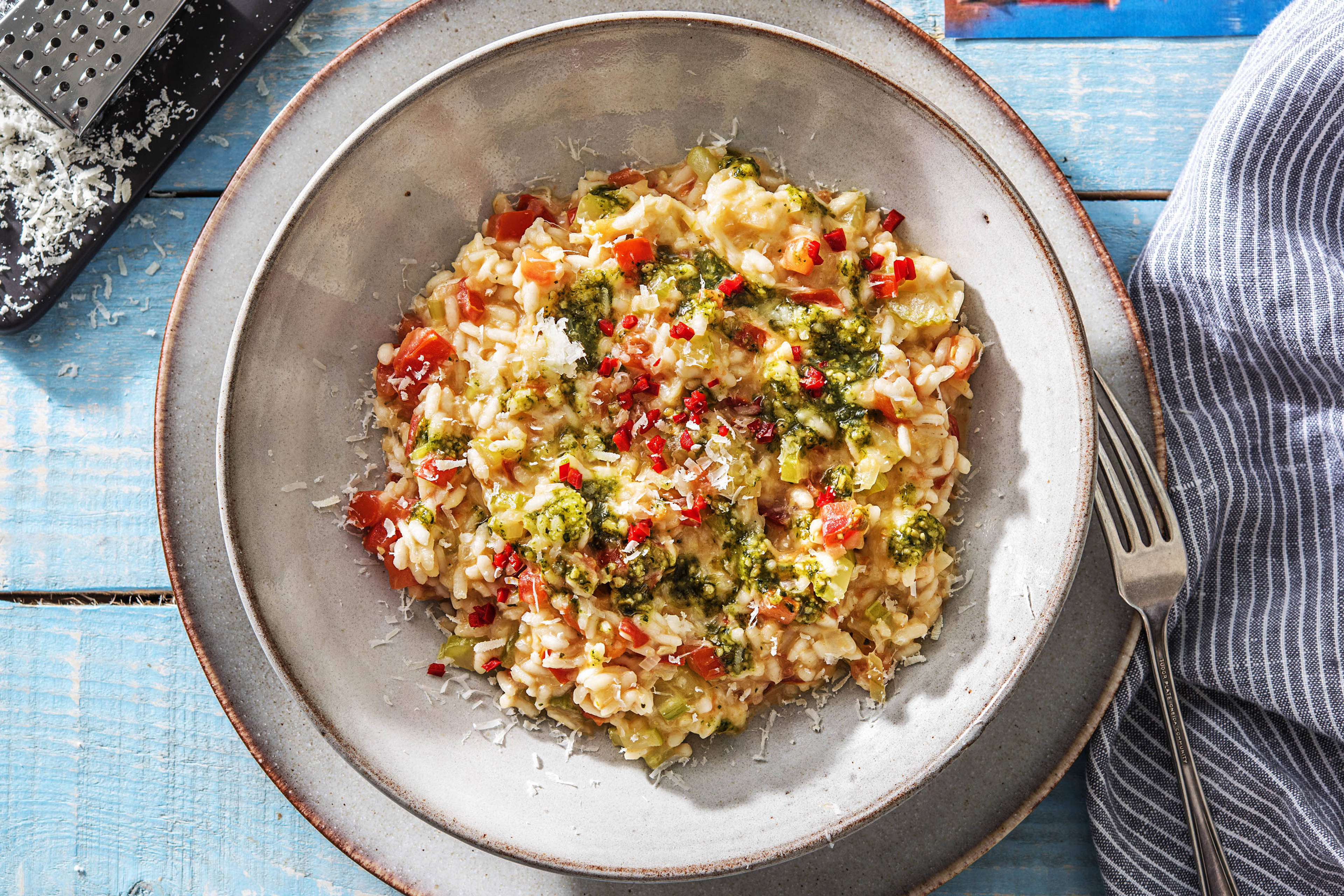 Risotto à la mozzarella de bufflonne
