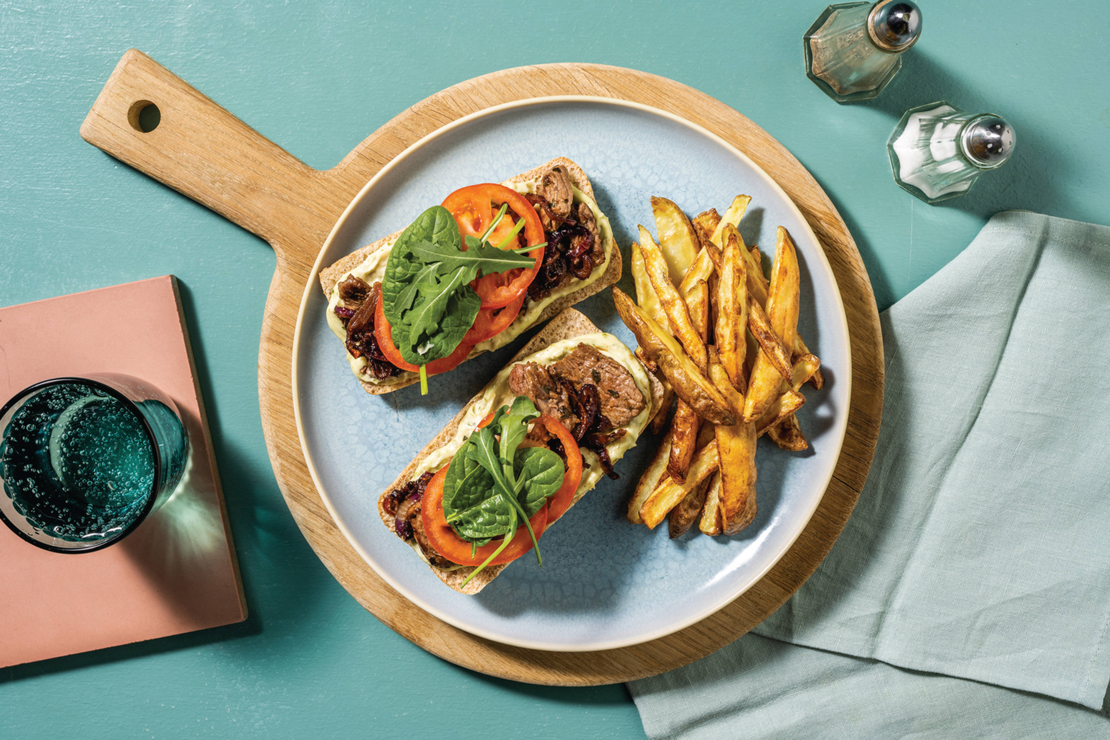 Seared Beef & Caramelised Onion Paninis