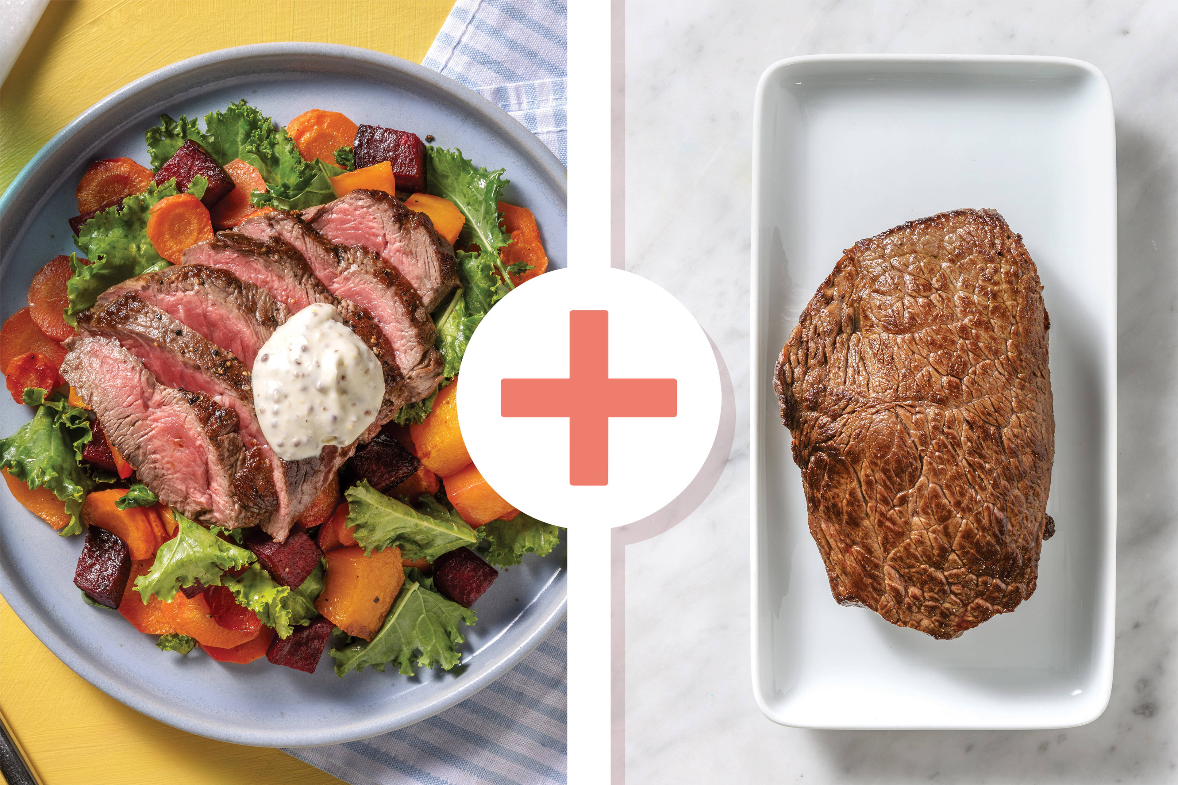 Double Beef Rump & Easy-Prep Pumpkin-Kale Medley