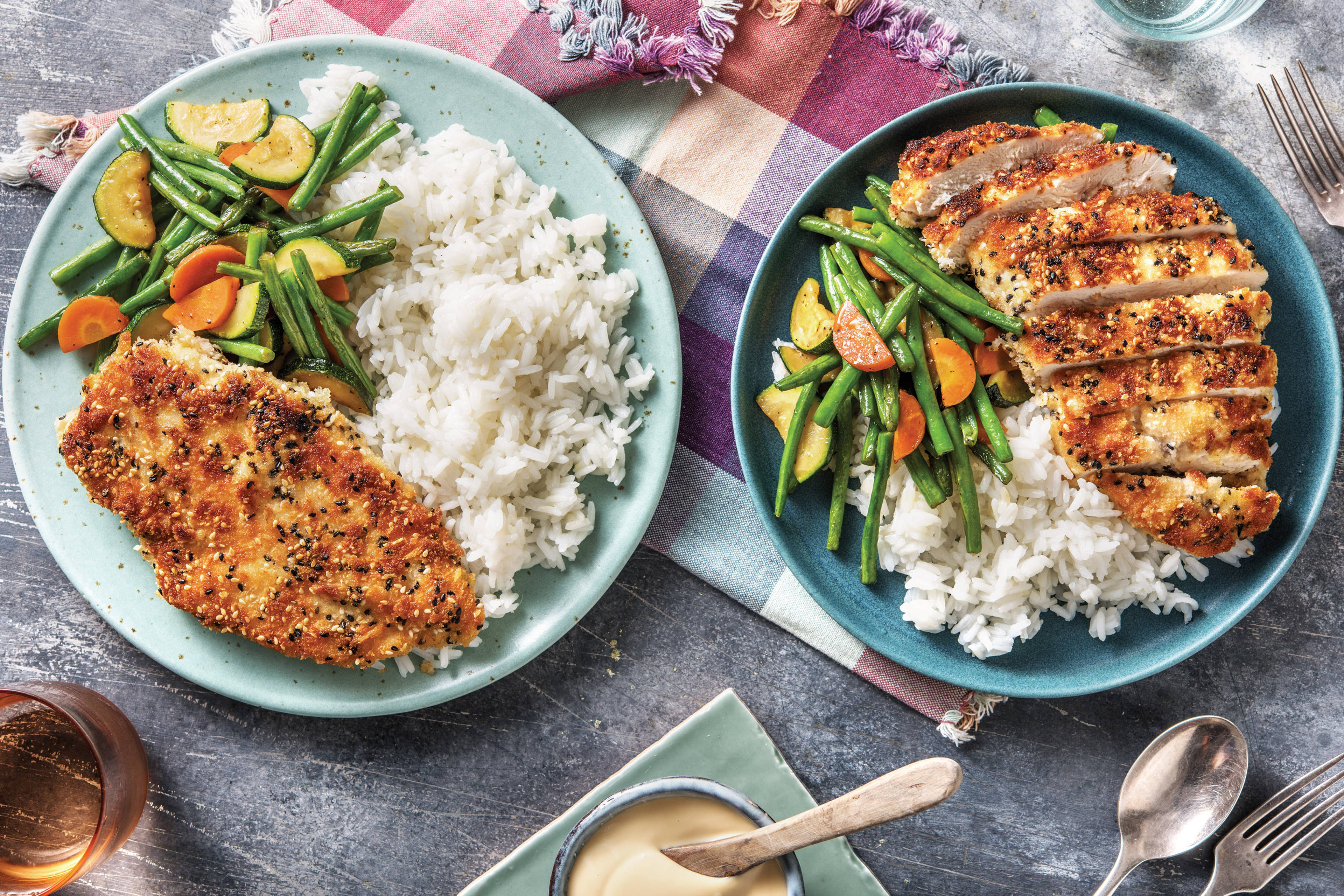 Sesame-Crumbed Japanese Chicken