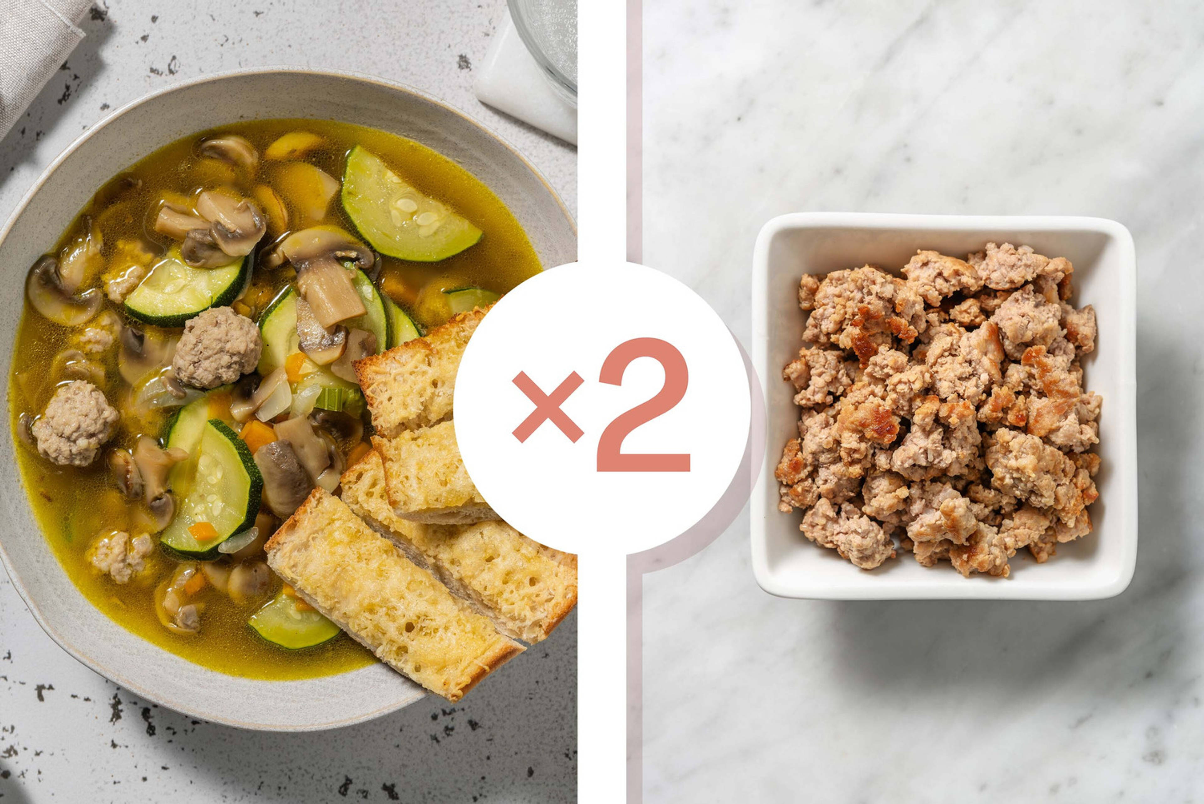 Smart Rustic Double Chicken Meatball Soup