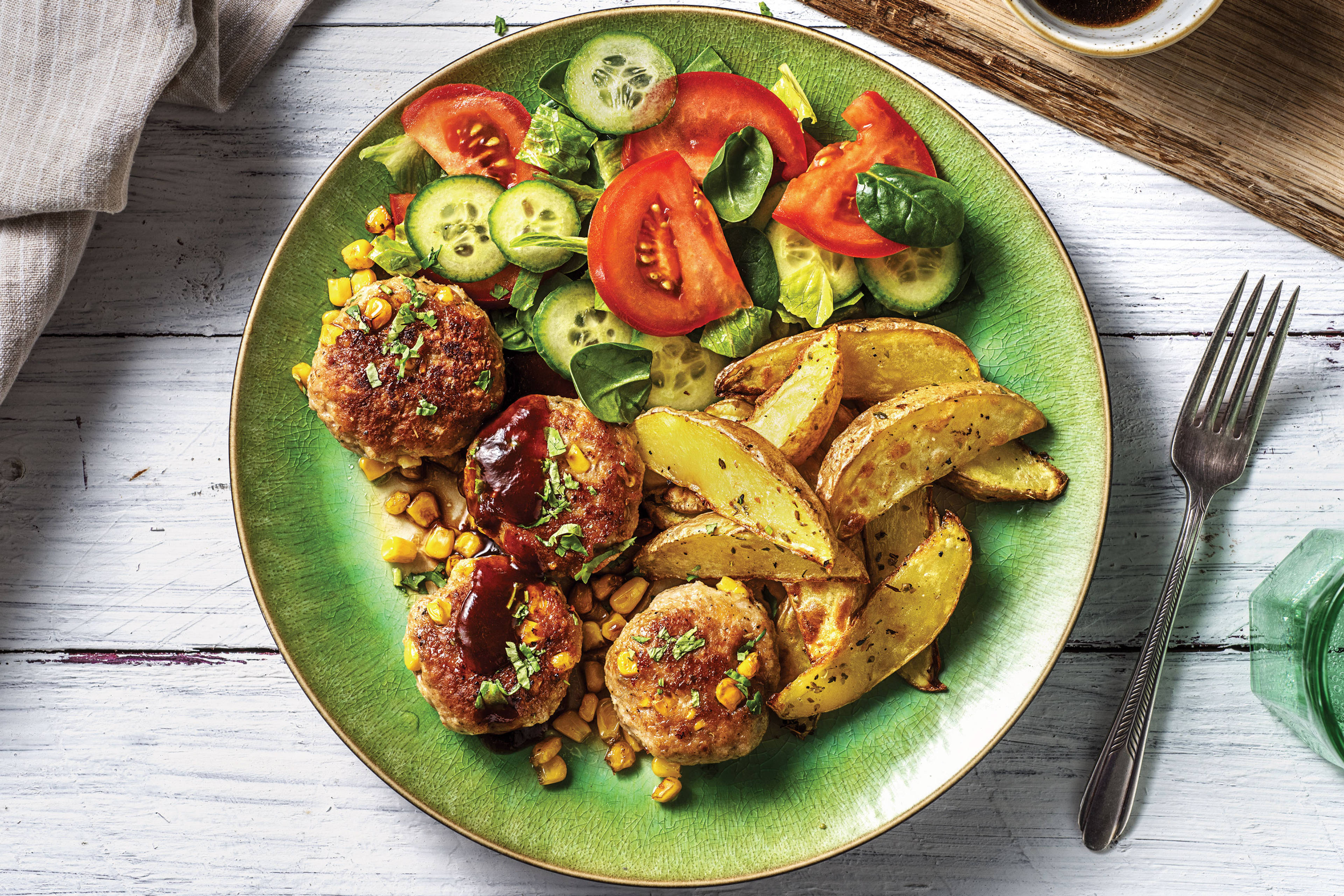 Southwestern Pork & Corn Rissoles