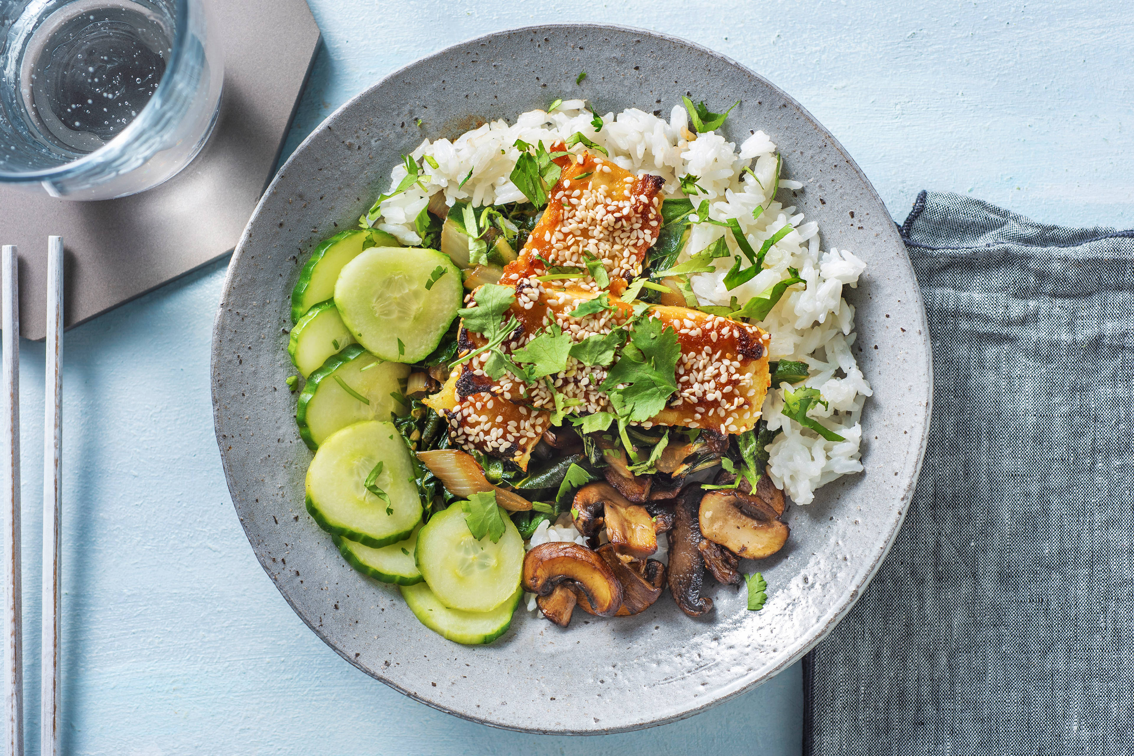 Sticky Crusted Tofu