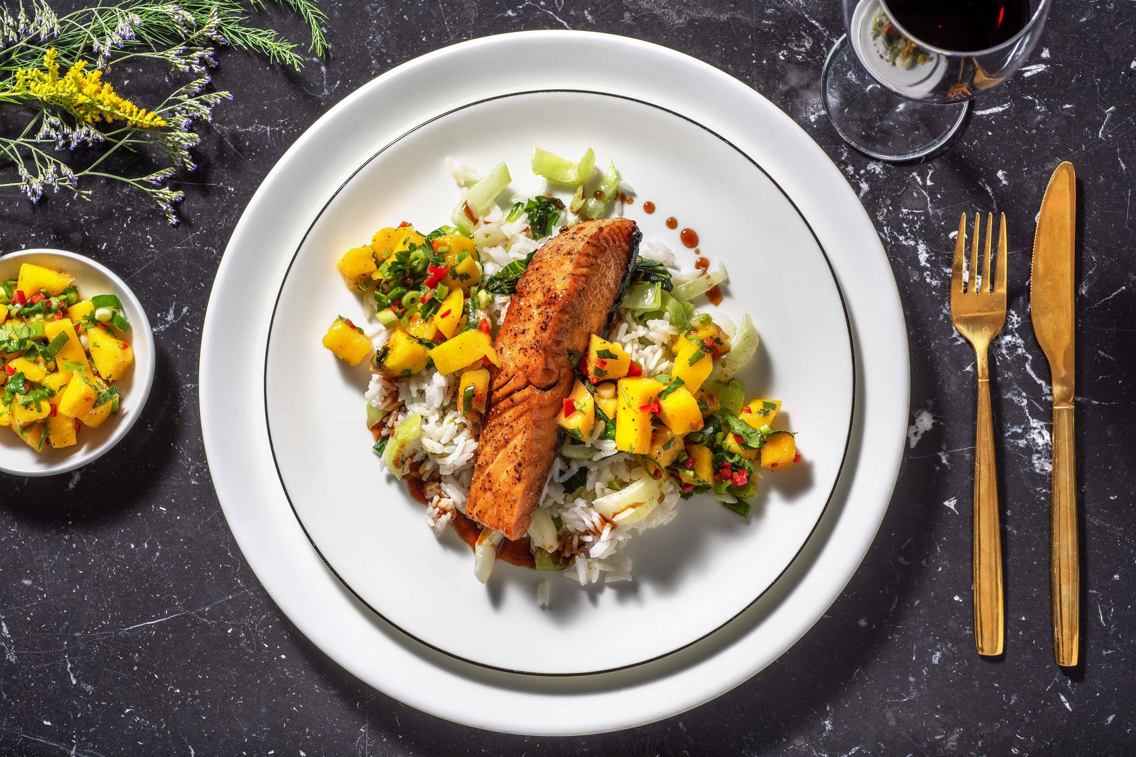 Sticky Honey and Soy Salmon