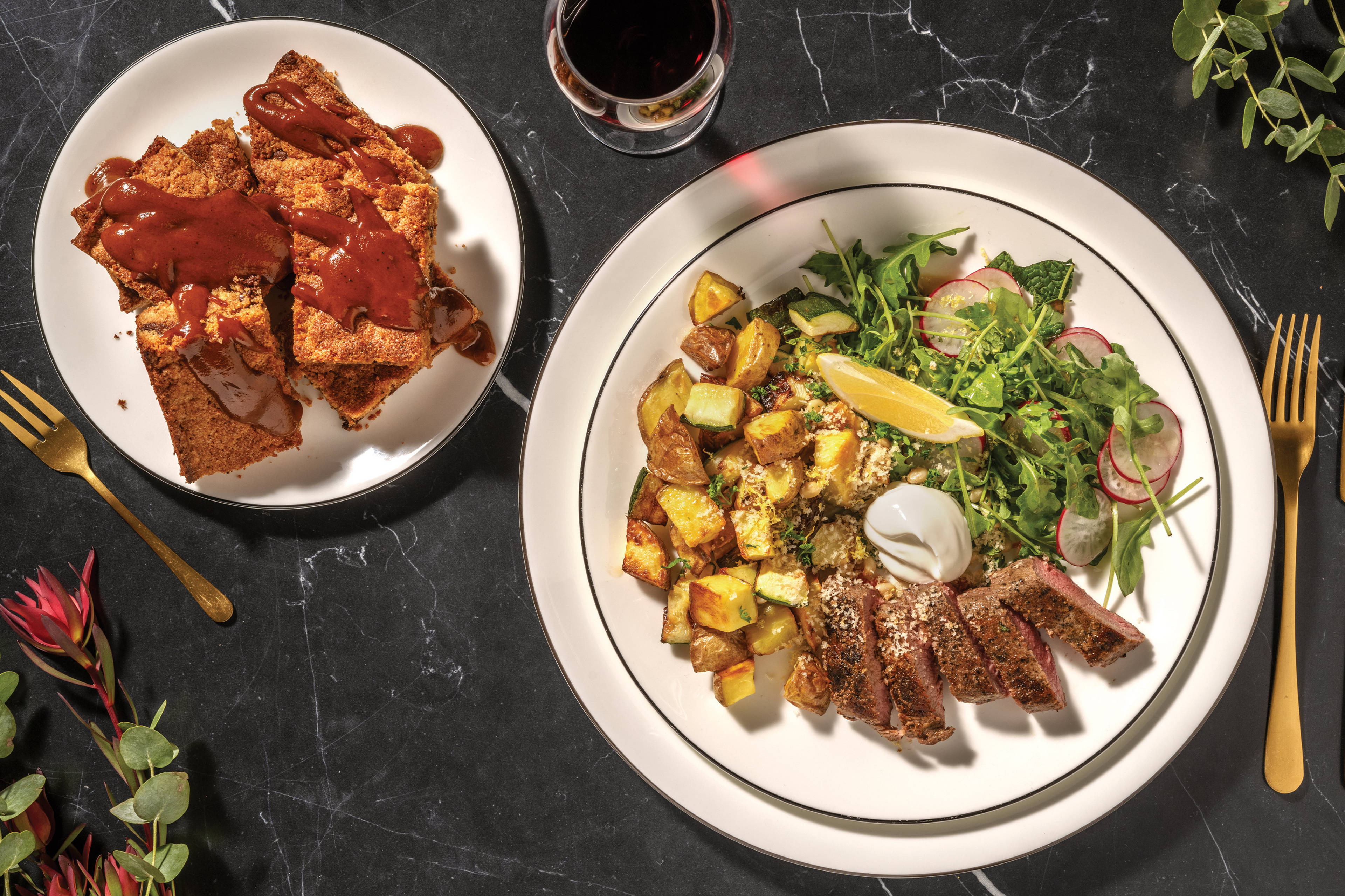 Summer Lamb Shortloin & Roast Veggie Salad