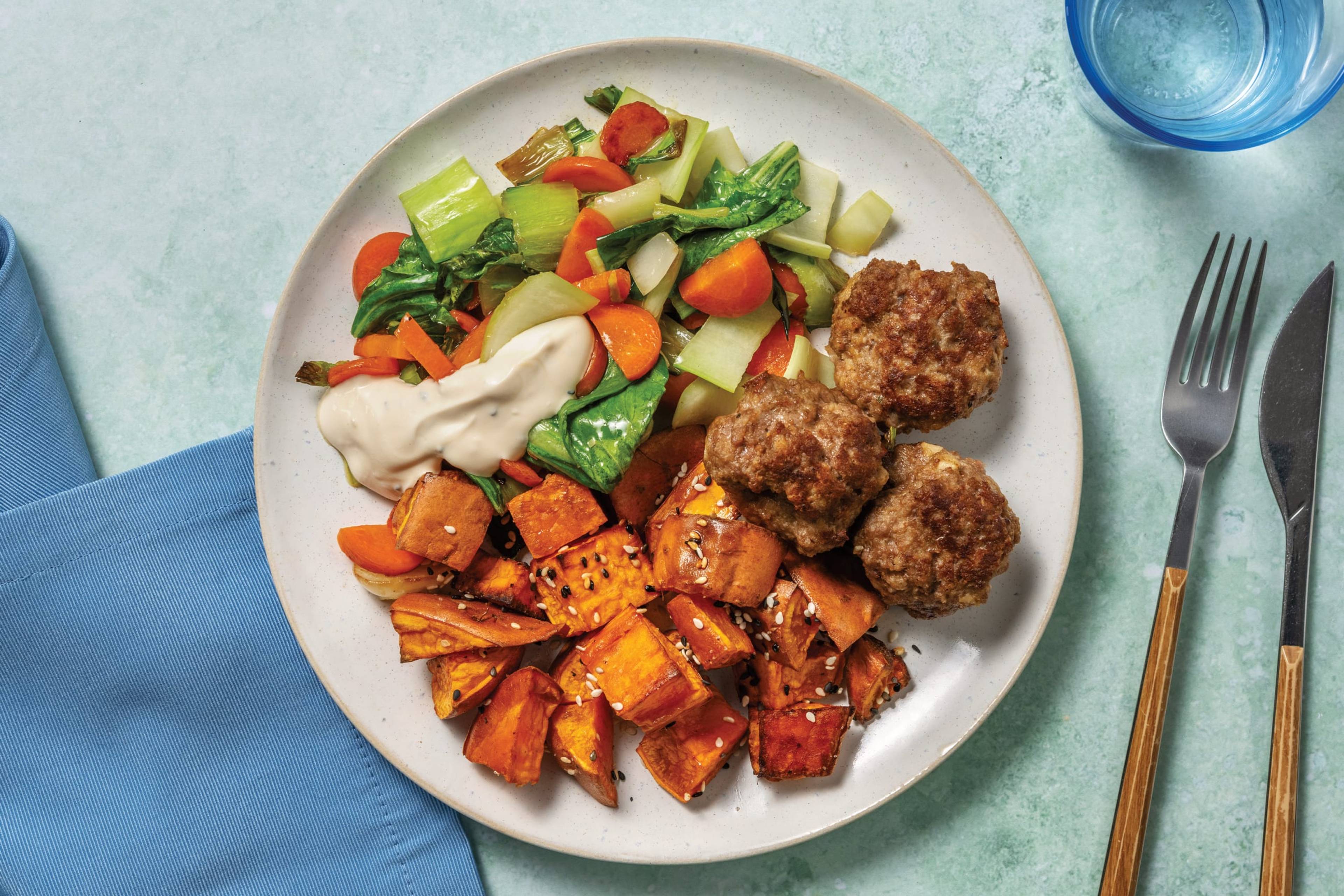 Sweet Chilli-Ginger Beef Rissoles