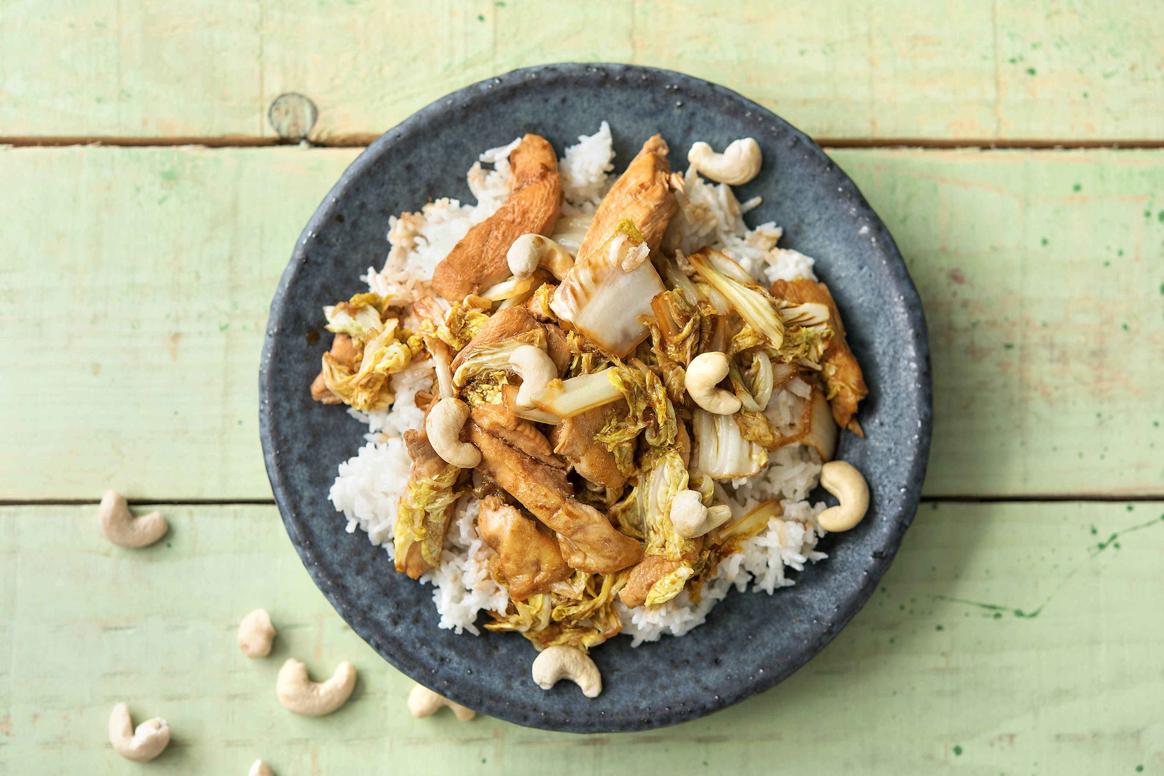 Teriyaki-Chinakohl-Hähnchen-Pfanne