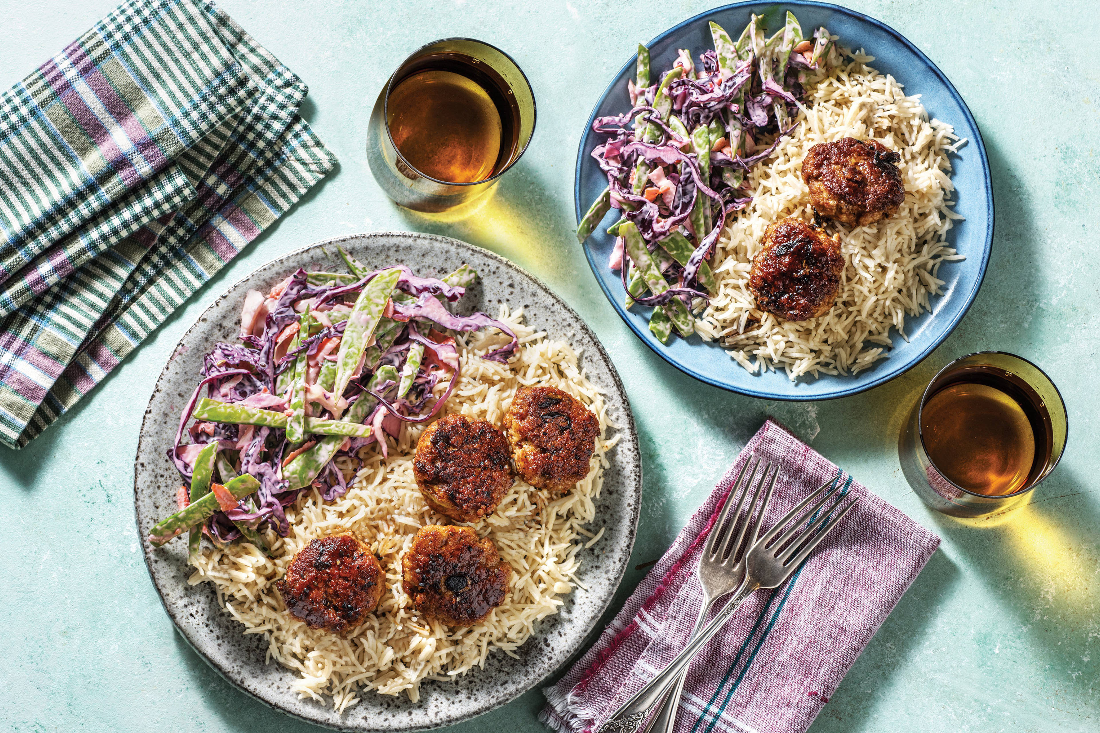Teriyaki-Glazed Pork Rissoles
