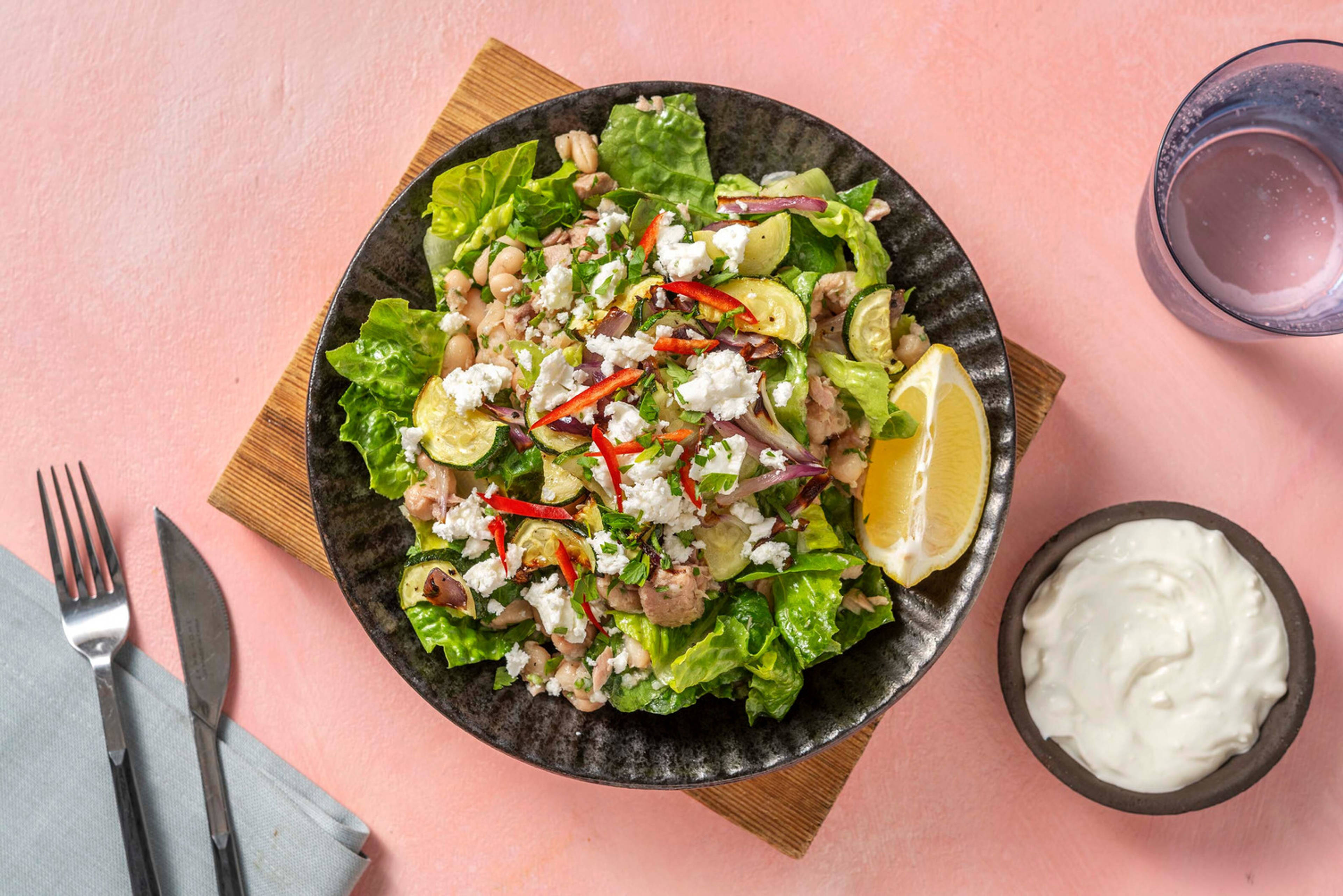 Thunfischsalat mit Butterbohnen