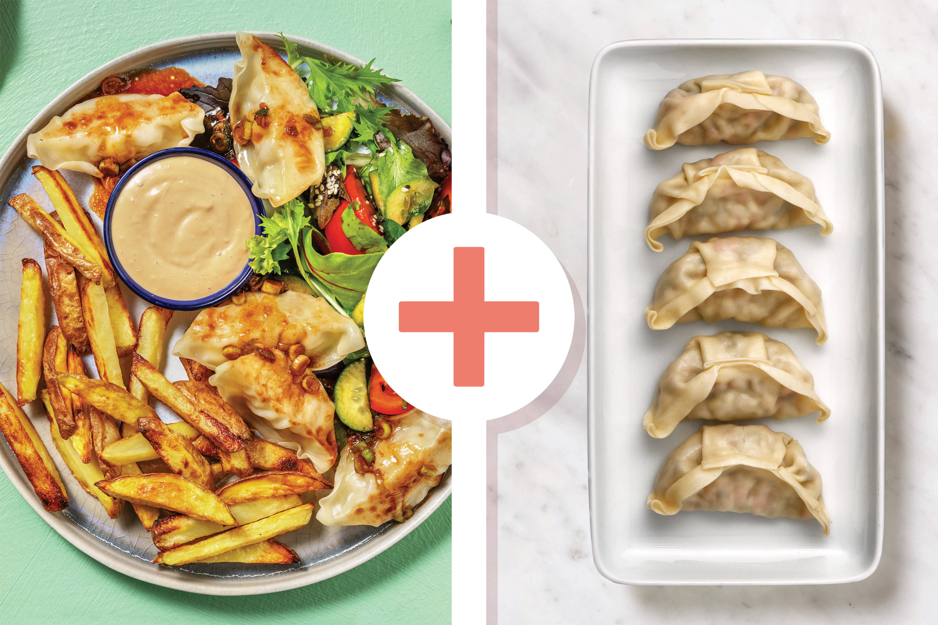 Double Veggie Gyoza & Sesame Mayo