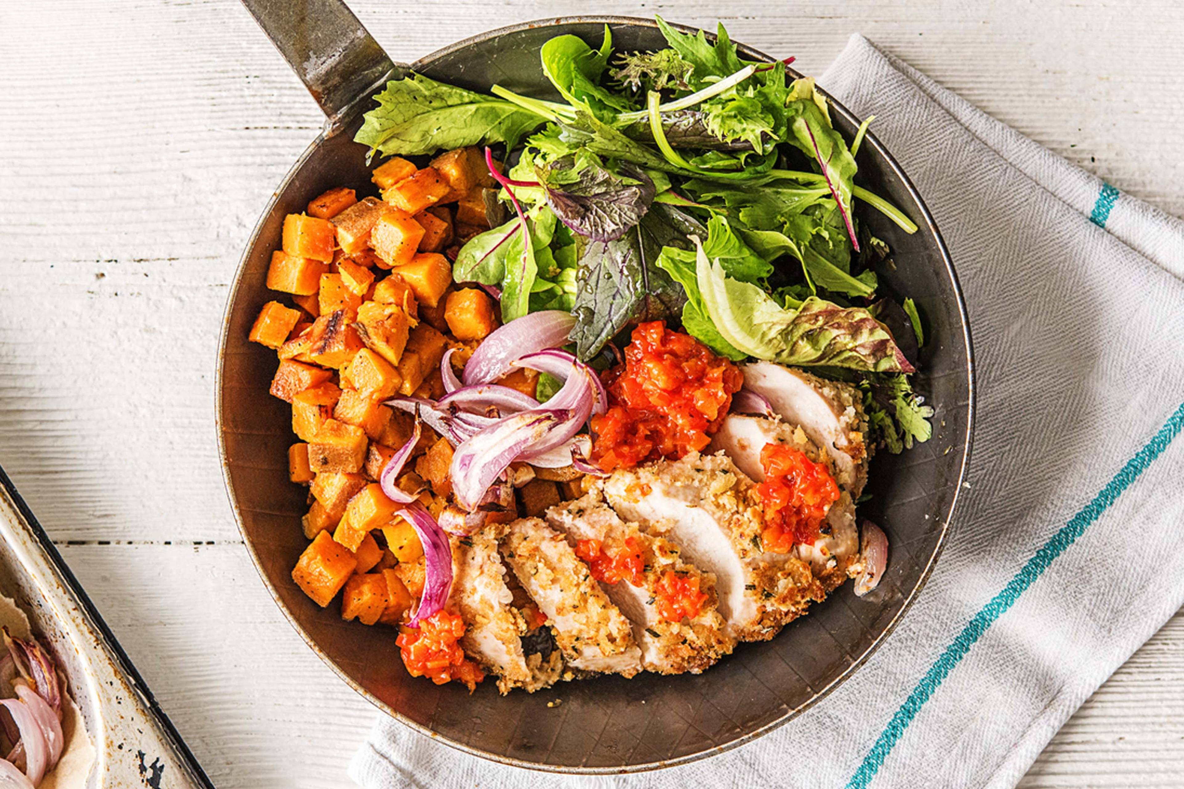 Walnut & Rosemary Crumbed Chicken