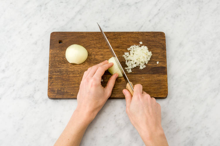 Chop the onion