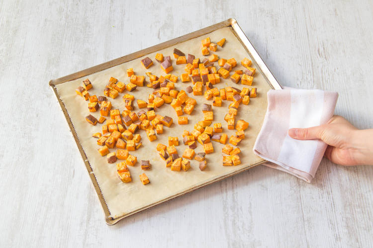 prepare the sweet potatoes