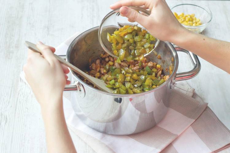 Add ingredients together