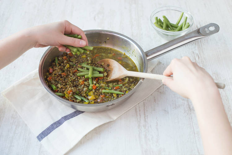 Add in the green beans
