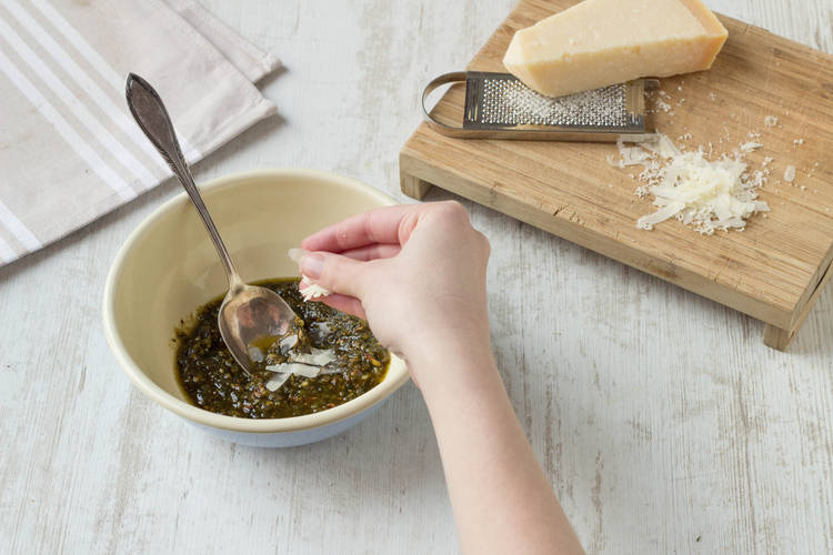 Add the cheese to the mixture