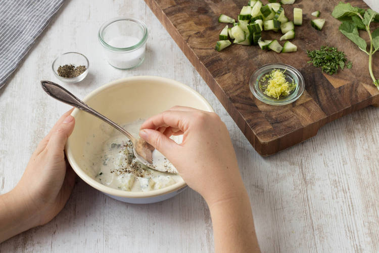 Add the lemon zest