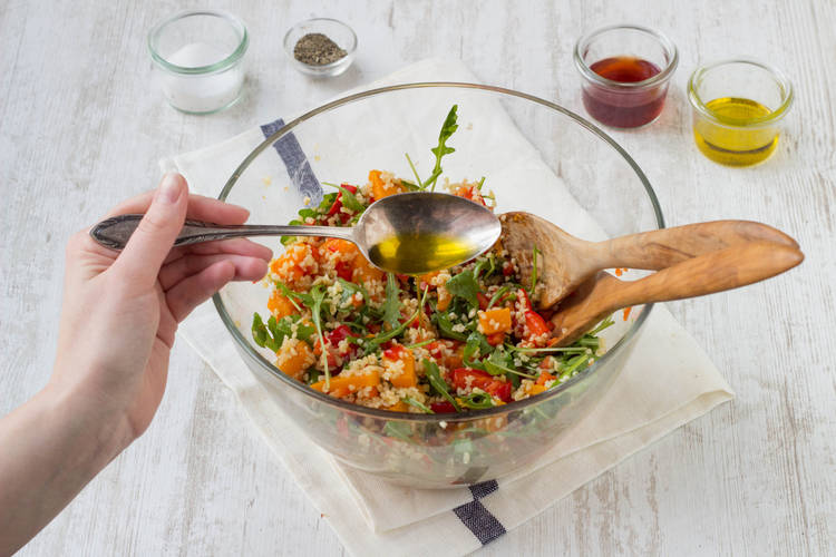 Add olive oil to the mix