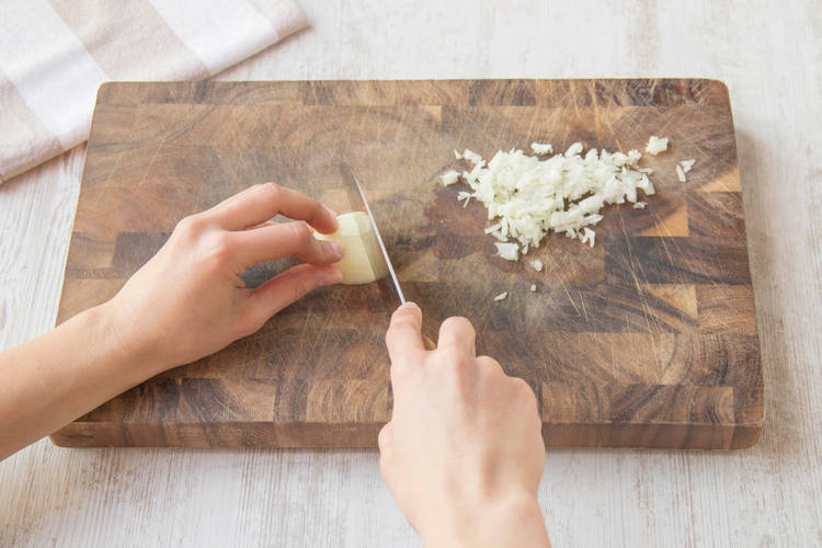 Prepare the garlic