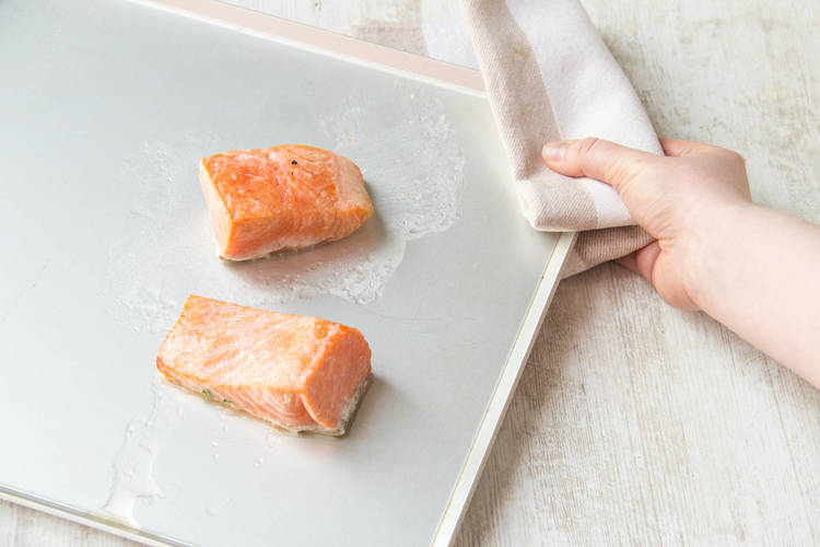 Roast the salmon