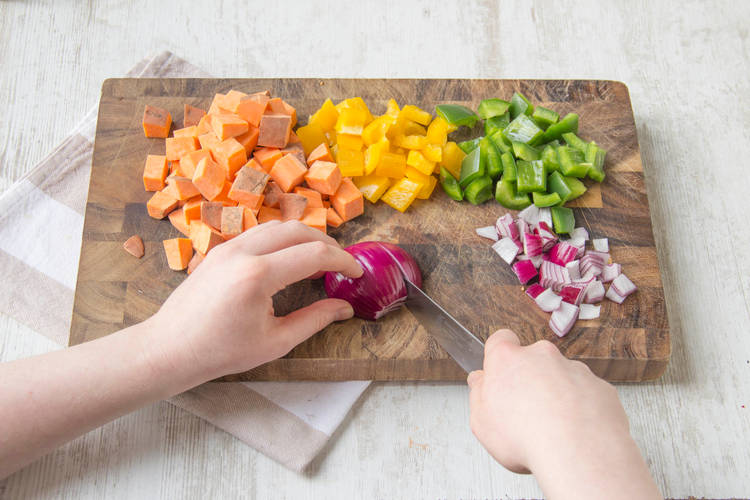 Cut the veggies