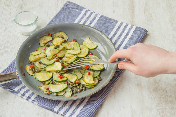 Cook the vegetables