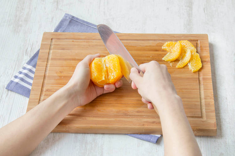 Segment the orange