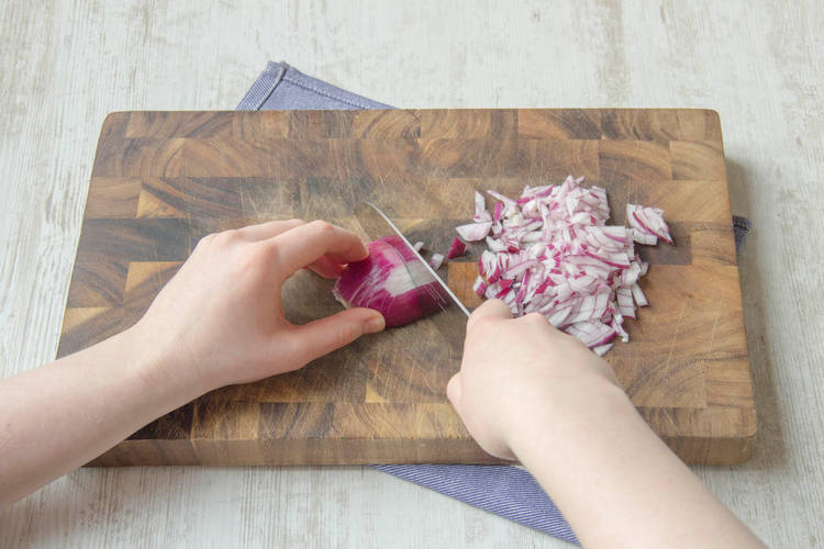 Chop the onions