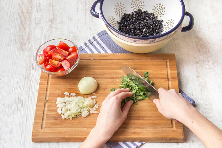 Prepare the veggies