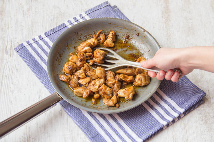 Add chicken and cook