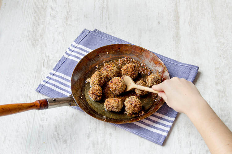 Cook meatballs