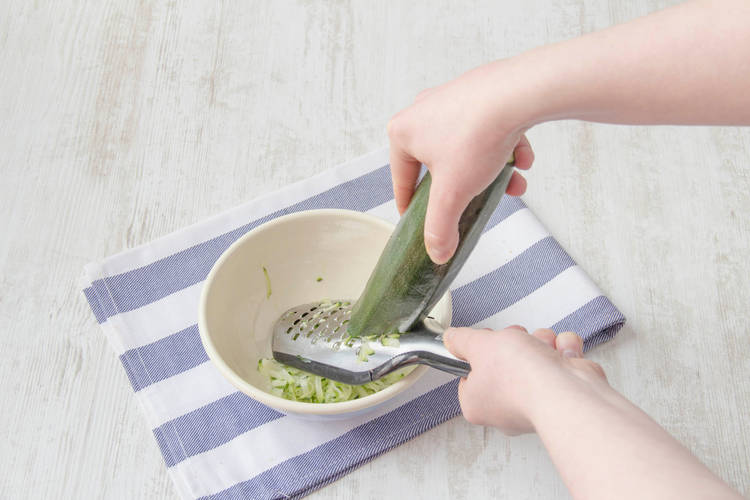 Grate the zucchini