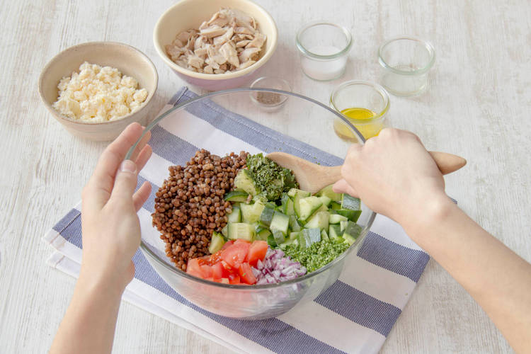 Use a large salad bowl