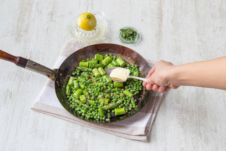 Add the peas