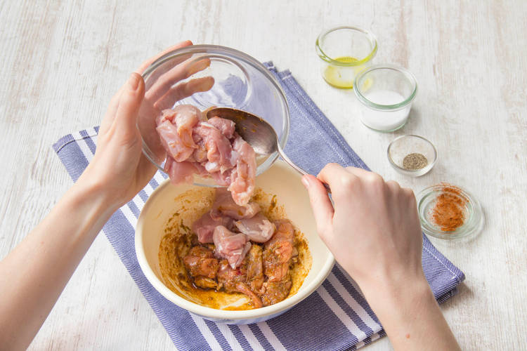 Marinate the chicken