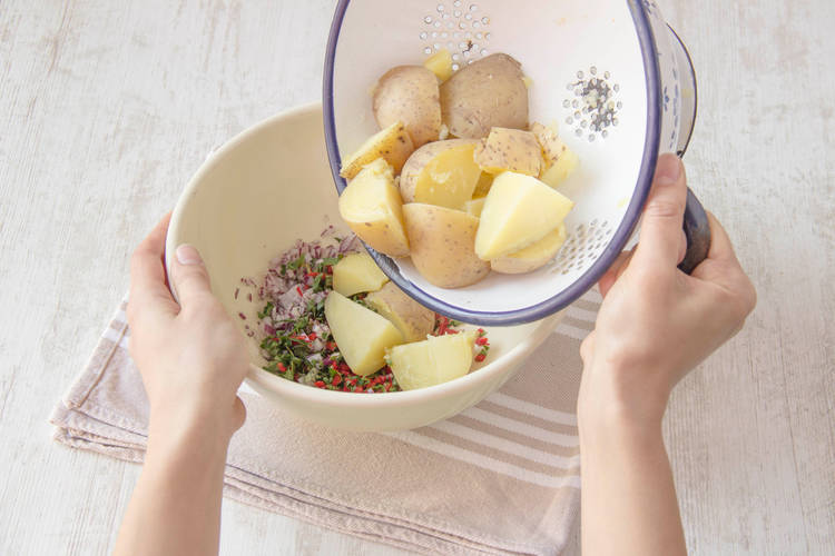 Combine with potatoes