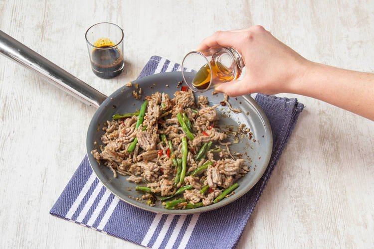 Add the fish sauce to the mix