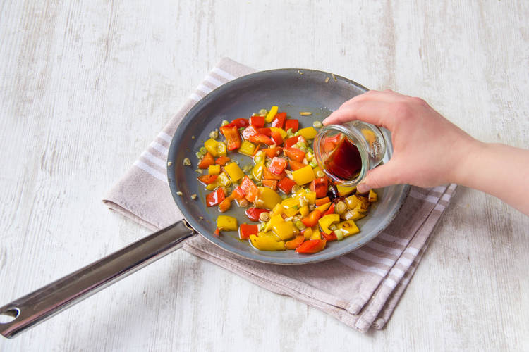 Cook the vegetables