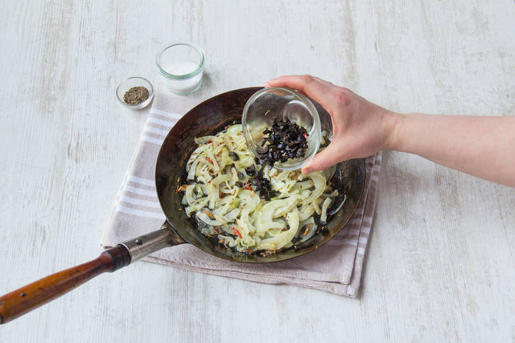 Add the black olives