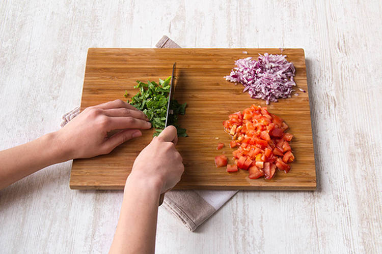 Prepare the veggies