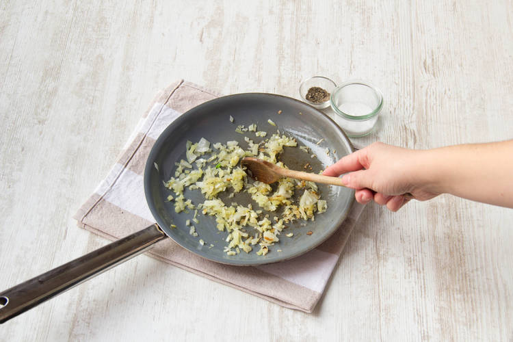 Cook onion, ginger and garlic