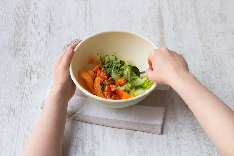 Mix the vegetables