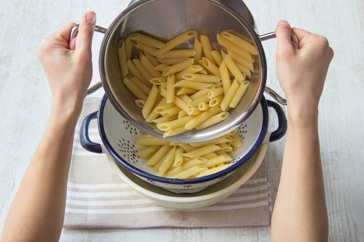 Drain the pasta