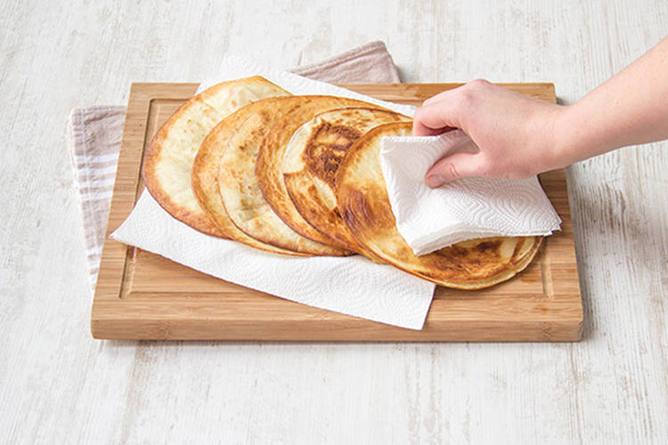 Golden brown tortillas