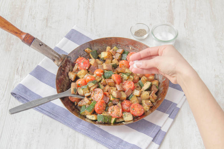 Cook remaining vegetables