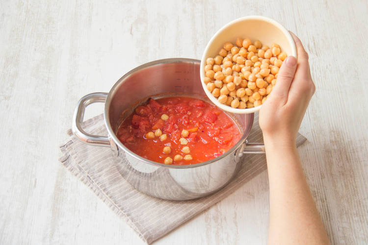 Add the chickpeas