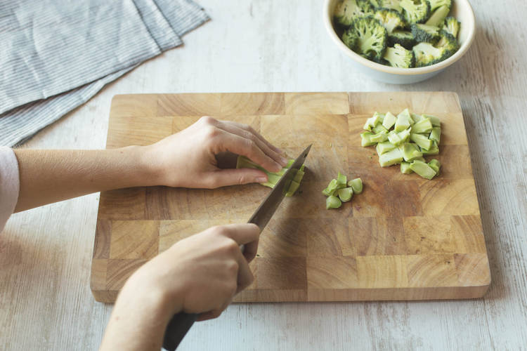 Chop the head off the tenderstem